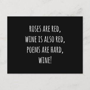 Funny Meme Valentijnsdag Wine Quote Drink Desi Briefkaart