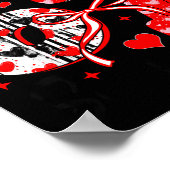 Funny Meme Valentine Six Seven 67 Valentines Heart Poster (Hoek)