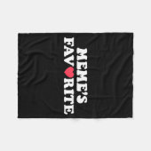 Funny Meme's Favorite Son Daughter I'm Meme's Favo Fleece Deken (Voorkant (Horizontaal))