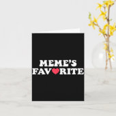 Funny Meme's Favorite Son Daughter I'm Meme's Favo Kaart (Gele Bloem)