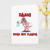 Funny Menopauze Kaart (Gele Bloem)