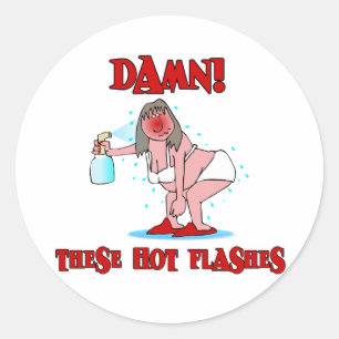 Funny Menopauze Ronde Sticker