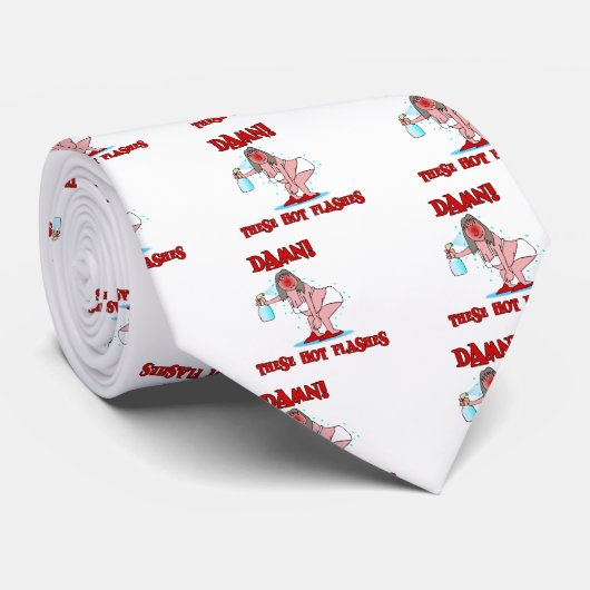 Funny Menopauze Stropdas (Opgerold)