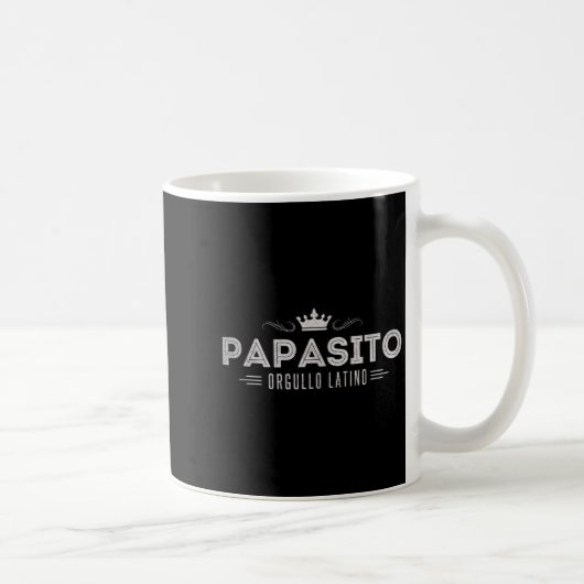 Funny Mens Papasito Father's Day Design For Man Koffiemok (Rechts)