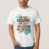 Funny Men's T-Shirt - Humorous & Witty Quote (Voorkant)