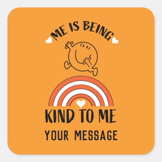 Funny Mental Health awareness Vierkante Sticker (Voorkant)