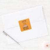 Funny Mental Health awareness Vierkante Sticker (Envelop)