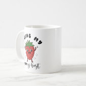 Funny Mental Health Doing My Berry Best  Koffiemok (Voorkant links)