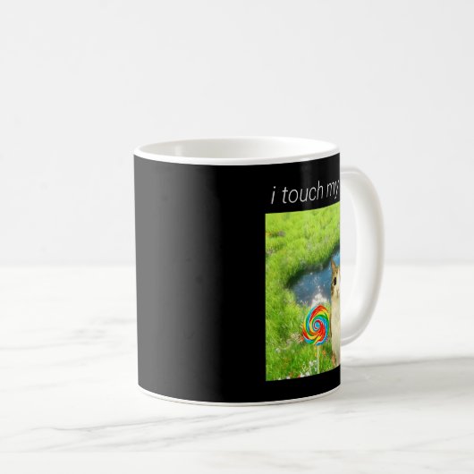 Funny Meowl Meme, Cat Owl Meme Brainrot Gen Alpha  Koffiemok (Voorkant rechts)