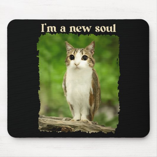 Funny Meowl Meme, Cat Owl Meme Brainrot Gen Alpha  Muismat (Voorkant)