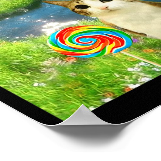 Funny Meowl Meme, Cat Owl Meme Brainrot Gen Alpha  Poster (Hoek)