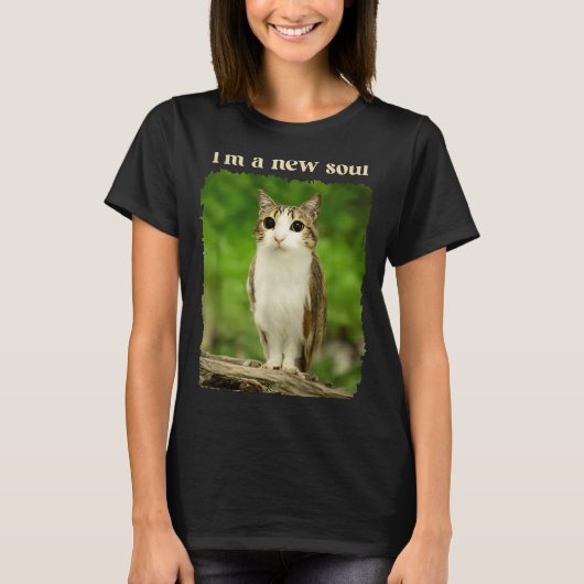 Funny Meowl Meme, Cat Owl Meme Brainrot Gen Alpha T-shirt (Voorkant)