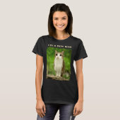 Funny Meowl Meme, Cat Owl Meme Brainrot Gen Alpha T-shirt (Voorkant volledig)