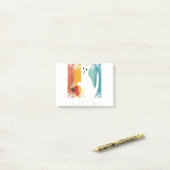 Funny Meowy kattenliefhebber Retro kat ik doe wat  Post-it® Notes (Op bureau)