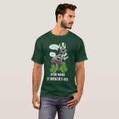 Funny merkat St Patrick's day T-shirt (Voorkant volledig)