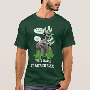Funny merkat St Patrick's day T-shirt