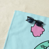 Funny Mermaid-handdoek Strandlaken (In situ)