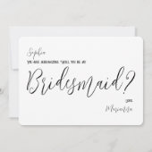 Funny Mermaid is Sisters Bridesmaid-voorstel Kaart (Achterkant)