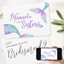 Funny Mermaid is Sisters Bridesmaid-voorstel