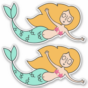 Funny Mermaid stickers