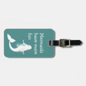 Funny Mermaid Travel Bagagelabel (Voorkant horizontaal)