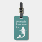 Funny Mermaid Travel Bagagelabel (Voorkant verticaal)