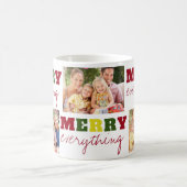 Funny Merry Alles 3 Fotokerstfeestdag Koffiemok (Center)