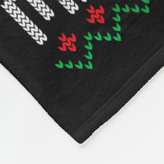 Funny Merry Chit-mas Ugly Christmas Sweater  Fleece Deken (Hoek)