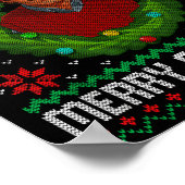 Funny Merry Chit-mas Ugly Christmas Sweater  Poster (Hoek)