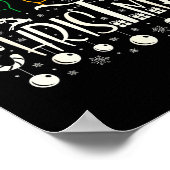 Funny Merry Christmas Asl Tee American Sign Langua Poster (Hoek)