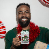 Funny Merry Christmas Fishmas Vist Santa Fish Koffiemok