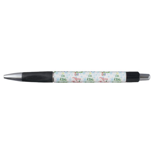 Funny Merry Christmas Holiday Naughty Elf Pen (Voorkant)