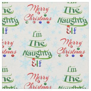Funny Merry Christmas Holiday Naughty Elf Stof