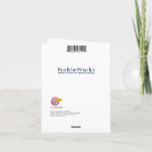 Funny Merry Christmas Kaart - 12 Maanden Therapie (Achterkant)