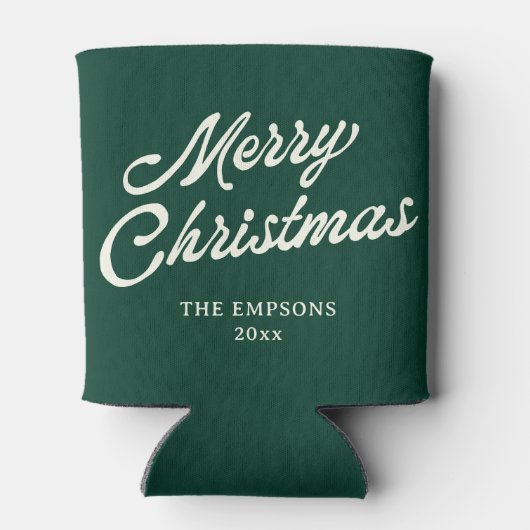 Funny Merry Christmas Santa Bottoms Up Friendmas Blikjeskoeler (Achterkant)