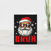 Funny Merry Christmas Santa Bruh Pajama Xmas Men W Kaart (Voorkant)