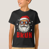 Funny Merry Christmas Santa Bruh Pajama Xmas Men W T-shirt (Voorkant)