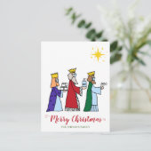 Funny Merry Christmas Three Kings Briefkaart (Staand voorkant)