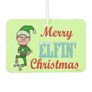 Funny Merry Elfin Kerstmis Bah Humbug Holiday Luchtverfrisser