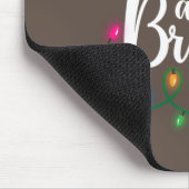 Funny Merry en Bright kerstlampje Muismat (Hoek)