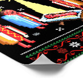 Funny Merry Glizzmas Hot Dogs Family Gro Ugly Chri Poster (Hoek)