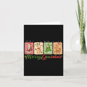 Funny Merry Goosemas Christmas Duck Gekke Goose Me Kaart