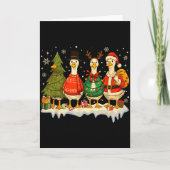 Funny Merry Goosemas Cute Xmas Goose Lovers Men Wo Kaart (Voorkant)