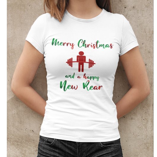 Funny Merry kerst Fitness Gym Shirt