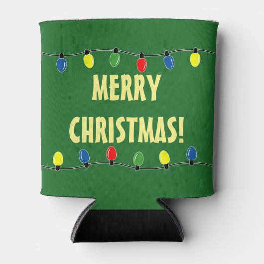 Funny Merry kerstboomgloeilamp koelbox Blikjeskoeler (Voorkant)