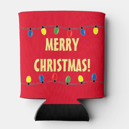 Funny Merry kerstboomgloeilamp koelbox Blikjeskoeler (Achterkant)