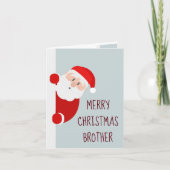 Funny Merry kerstcard Brother Santa Kaart (Voorkant)