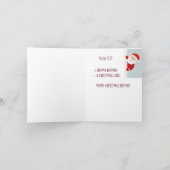 Funny Merry kerstcard Brother Santa Kaart (Binnen)