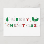 Funny Merry Kerstfeestay Briefkaart (Voorkant)