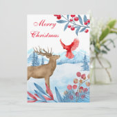 Funny Merry-kerstkaart Bedankkaart (Staand voorkant)